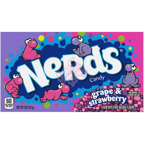 Strawberry & Grape Nerds Theatre 141g - 12ct