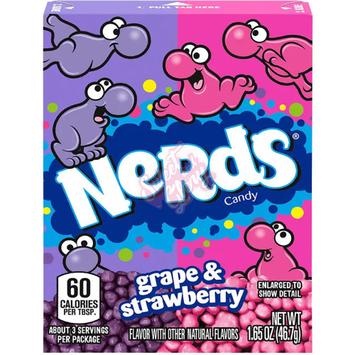 Strawberry & Grape Nerds 46g - 36ct