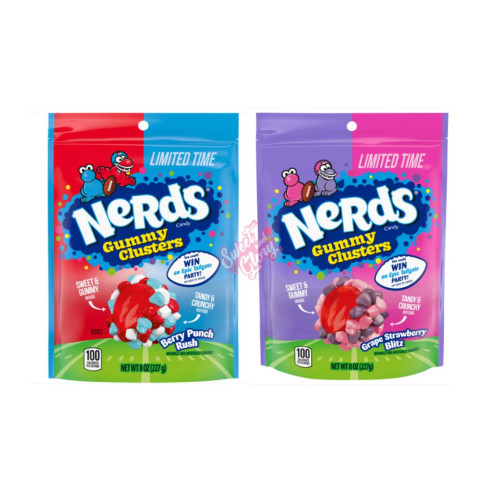 Nerds Gummy Clusters Limited Time Football Pack (10 of each flavour) 227g - 20ct