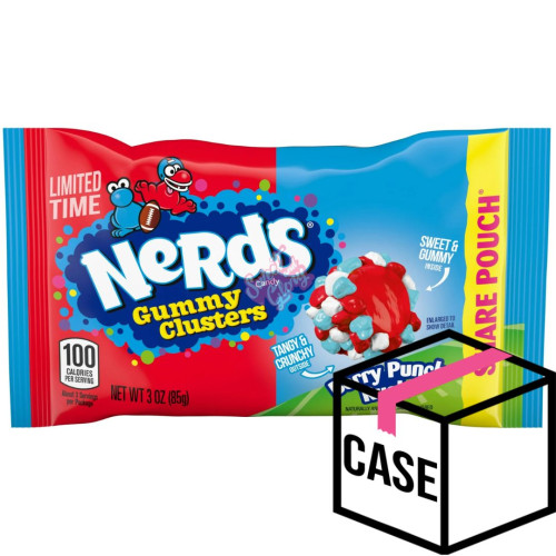 Nerds Gummy Clusters Berry Punch Rush Share Pouch 85g - Case