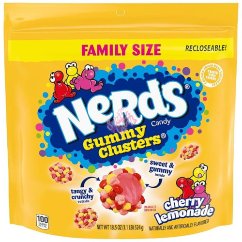 Nerds Gummy Clusters Cherry Lemonade 524g - 5ct