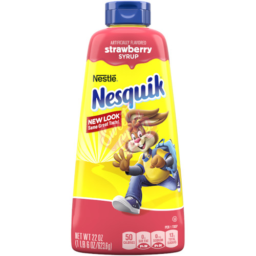 Nesquik Strawberry Syrup 623g - 6ct