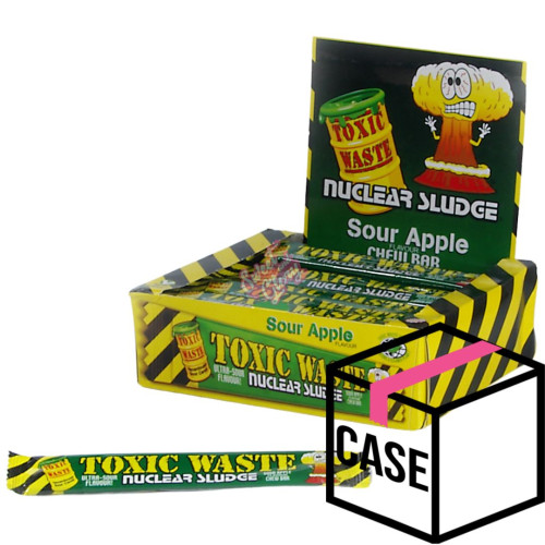 Toxic Waste Sour Apple Chew Bar 20g - Case