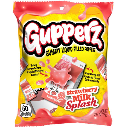 Gupperz Strawberry Milk Splash 72g - 12ct