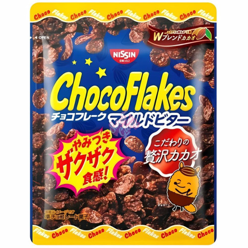 Nissin Choco Flakes Dark Chocolate (Japan) 65g - 12ct