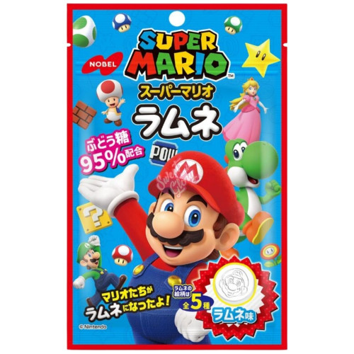 Nobel Super Mario Gummies Ramune (Japan) 40g - 6ct