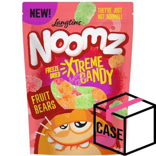 Noomz Freeze Dried Fruit Bears 34g - Case