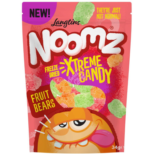 Noomz Freeze Dried Fruit Bears 34g - 12ct