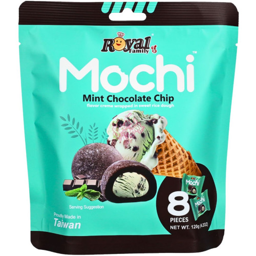 Royal Family Mochi Mint Choc Chip 120g - 12ct