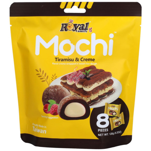 Royal Family Mochi Tiramisu & Creme 120g - 12ct