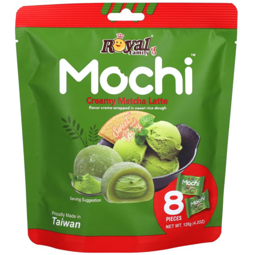 Royal Family Mochi Creamy Matcha 120g - 12ct