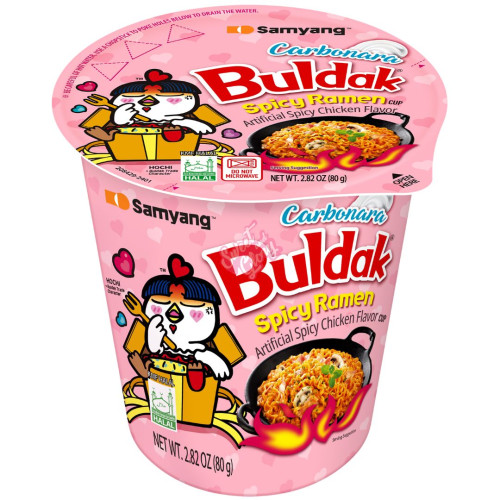 Samyang Buldak Hot Chicken Carbonara Cup 80g - 30ct
