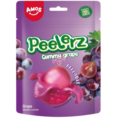 Amos Peelerz Gummy Grape 40g - 12ct