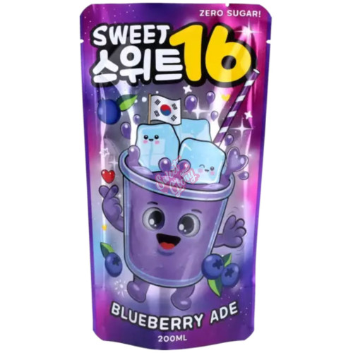 Sweet 16 Blueberry Ade (Korea) 200ml - 10ct
