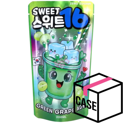 Sweet 16 Green Grape Ade (Korea) 200ml - Case
