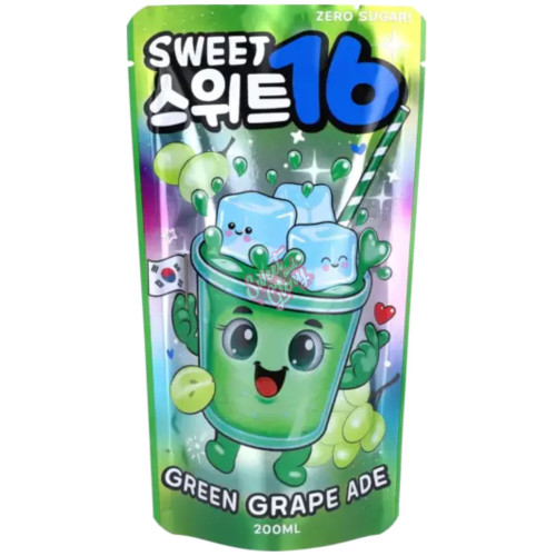 Sweet 16 Green Grape Ade (Korea) 200ml - 10ct