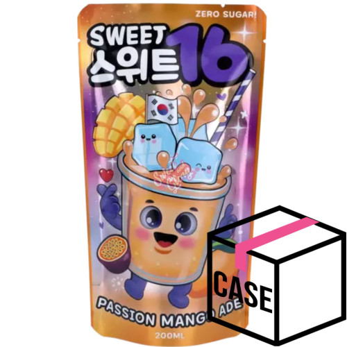 Sweet 16 Passion Mango Ade (Korea) 200ml - Case