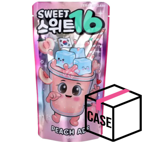 Sweet 16 Peach Ade (Korea) 200ml - Case