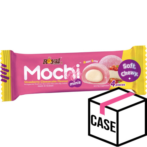 Royal Family Mochi Mini's Strawberry Cheesecake 40g - Case