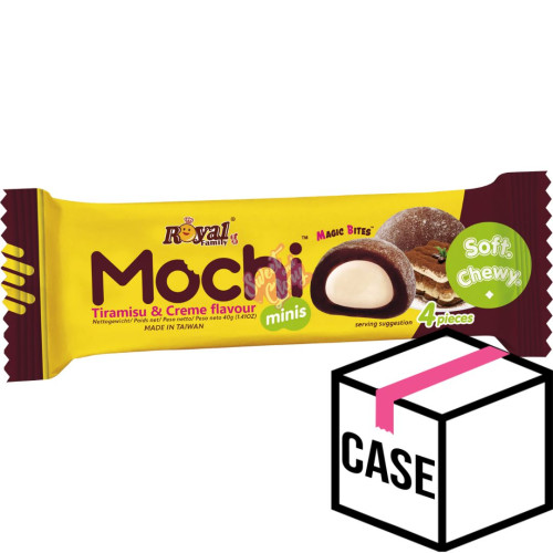 Royal Family Mochi Mini's Tiramisu and Cream 40g - Case