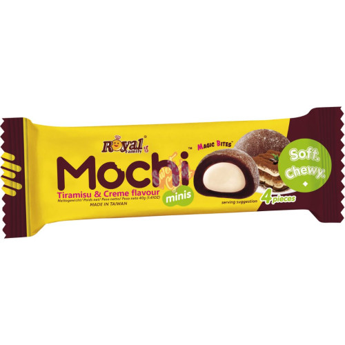 Royal Family Mochi Mini's Tiramisu and Cream 40g - 12ct