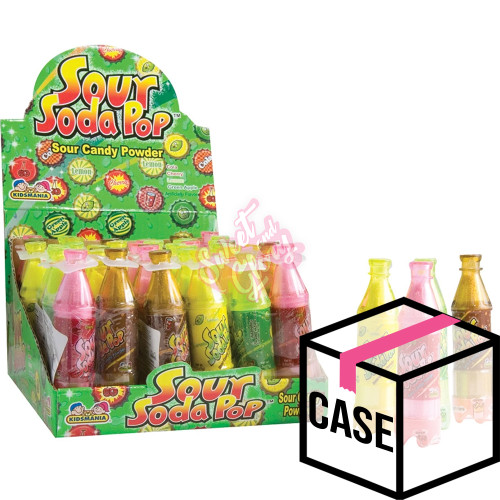 Soda Pop Bottles Sour Candy Powder 36g - Case