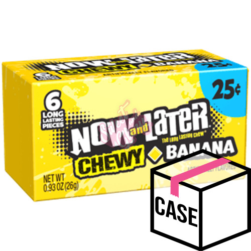 Now & Later Chewy Banana 26g - Case