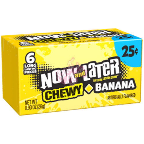 Now & Later Chewy Banana 26g - 24ct