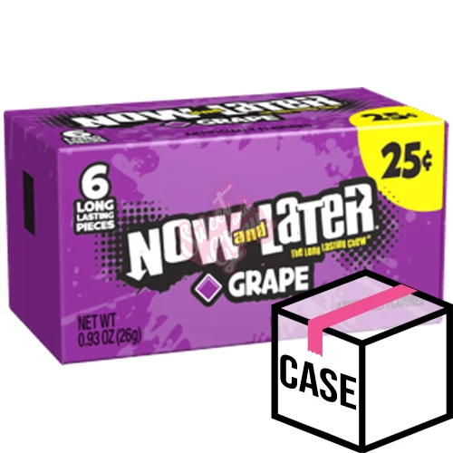 Now & Later Grape 26g - Case