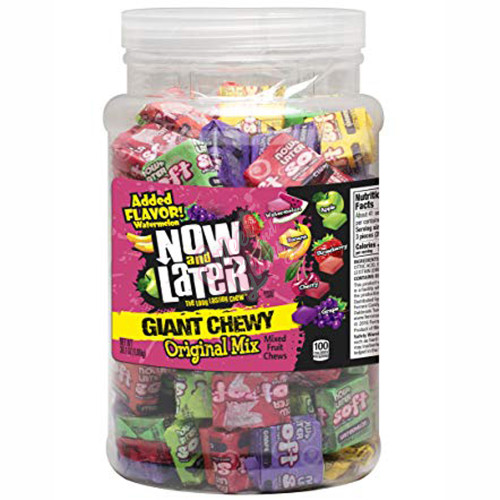 Now & Later Giant Chewy 1.08kg Jar - 1ct