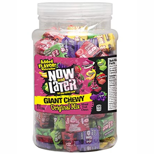 Now & Later Giant Chewy 1.08kg Jar - 1ct