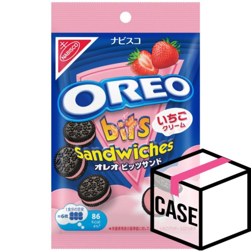 Oreo Bits Sandwiches Strawberry Cream (Japan) 65g - Case