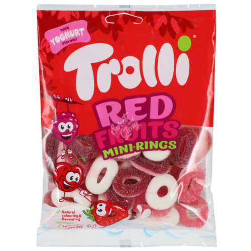 Trolli Red Fruits Mini Rings 100g - 30ct