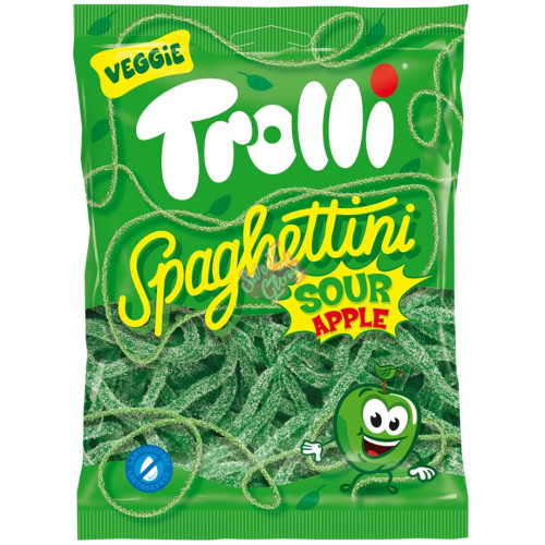 Trolli Spaghettini Sour Apple 100g - 30ct