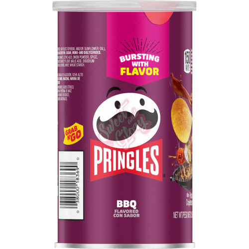 Pringles Grab & Go BBQ 70g - 12ct