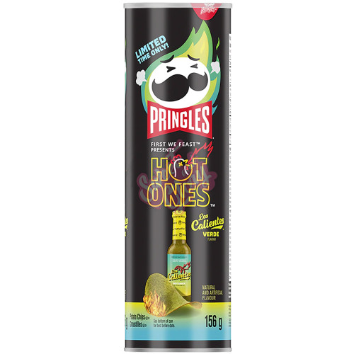 Pringles Hot Ones Las Calientes Verde 156g (CAN) - 14ct