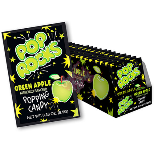Pop Rocks Green Apple 9g - 24ct