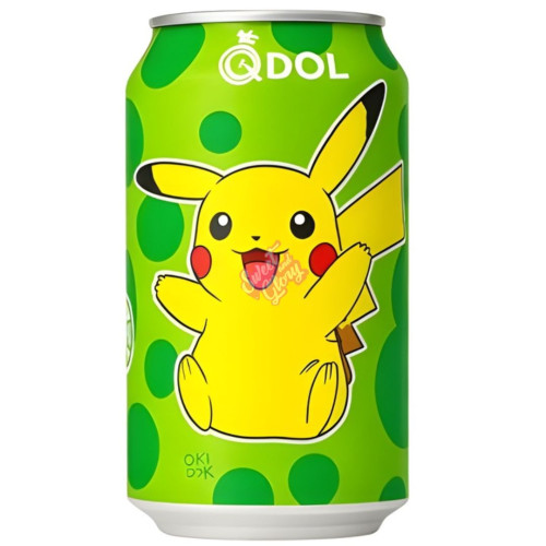 Qdol Pokemon Lime Sparkling Water 330ml - 24ct