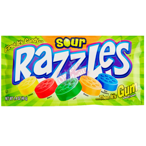 Razzles Sour 39g - 24ct