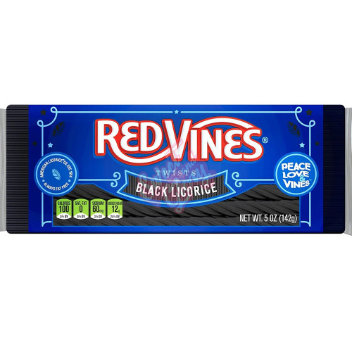 Redvines Black Licorice 142g - 24ct