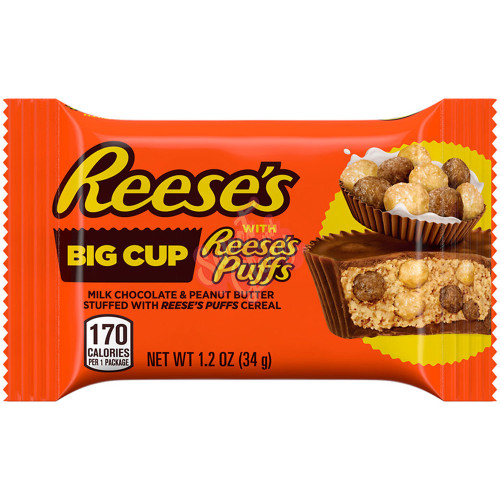 Reese's Big Cup with Reese's Puffs 34g - 16ct