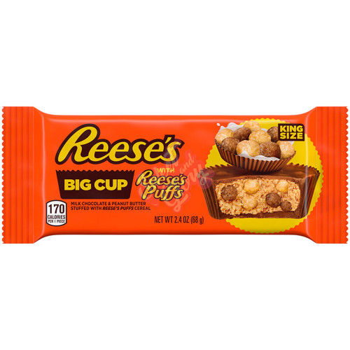 Reese's Big Cup with Reese's Puffs King Size 68g - 16ct