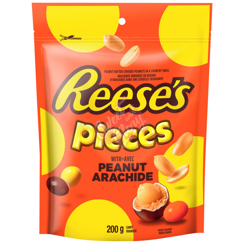Reese's Pieces Peanut Arachide Stand Up Bag 200g (CAN) - 12ct