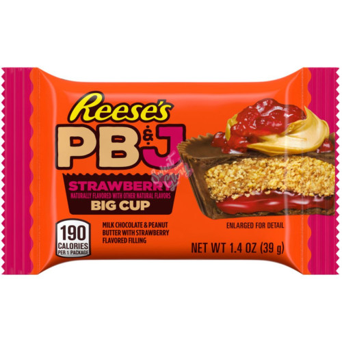 Reese's PB & J Strawberry Big Cup 39g - 16ct