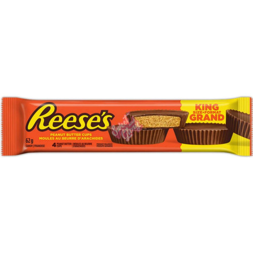 Reese's Peanut Butter Cup King Size 62g (CAN) - 24ct