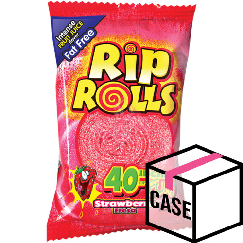 Rip Rolls Strawberry 39g - Case