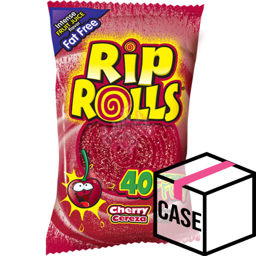 Rip Rolls Cherry 39g - Case
