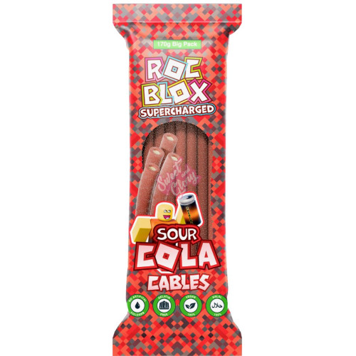 ROCBLOX Supercharged Sour Cola Cables 170g - 12ct
