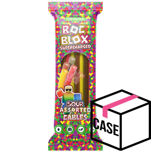 ROCBLOX Supercharged Sour Assorted Cables 170g - Case