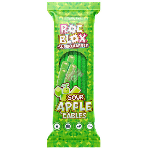 ROCBLOX Supercharged Sour Apple Cables 170g - 12ct